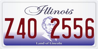 IL license plate Z402556