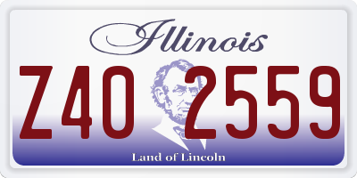 IL license plate Z402559