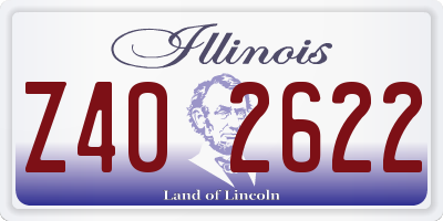 IL license plate Z402622