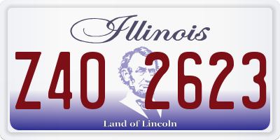 IL license plate Z402623