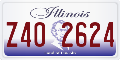IL license plate Z402624