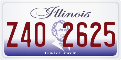 IL license plate Z402625