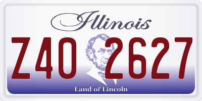 IL license plate Z402627