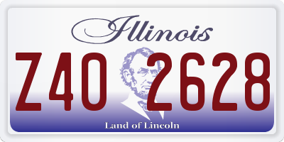 IL license plate Z402628