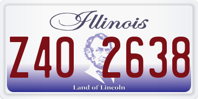 IL license plate Z402638