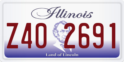 IL license plate Z402691
