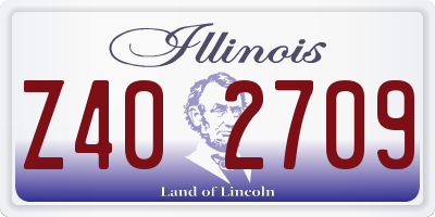 IL license plate Z402709