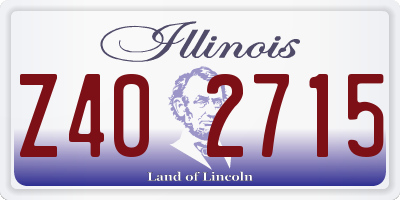 IL license plate Z402715