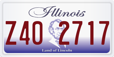 IL license plate Z402717