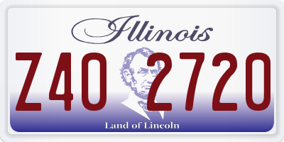 IL license plate Z402720