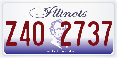 IL license plate Z402737