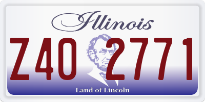 IL license plate Z402771