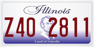 IL license plate Z402811