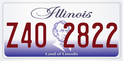 IL license plate Z402822