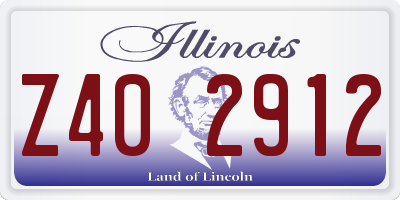 IL license plate Z402912