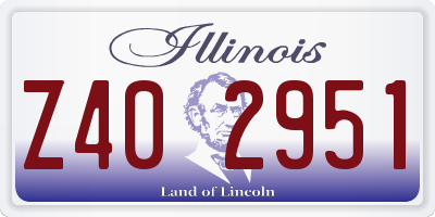 IL license plate Z402951