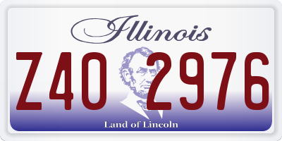 IL license plate Z402976