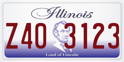 IL license plate Z403123