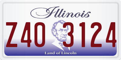 IL license plate Z403124