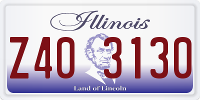 IL license plate Z403130
