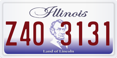 IL license plate Z403131
