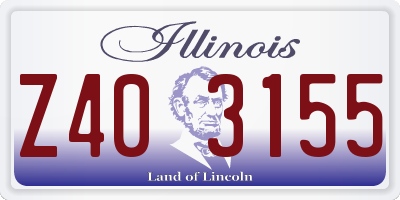 IL license plate Z403155