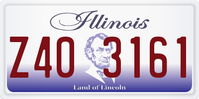 IL license plate Z403161