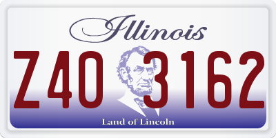 IL license plate Z403162