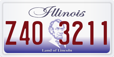 IL license plate Z403211