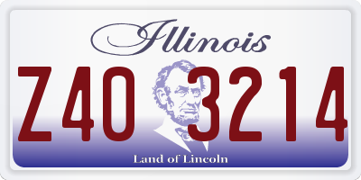 IL license plate Z403214