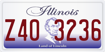 IL license plate Z403236