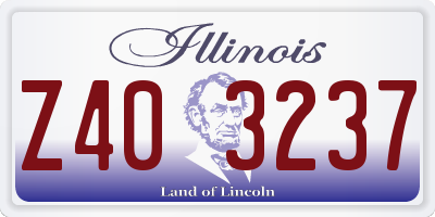 IL license plate Z403237