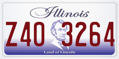 IL license plate Z403264