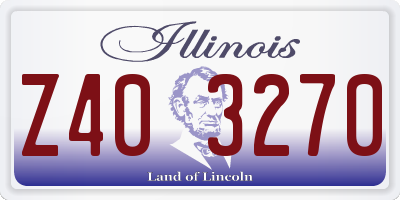 IL license plate Z403270