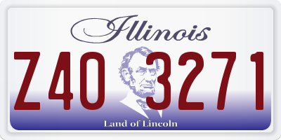IL license plate Z403271