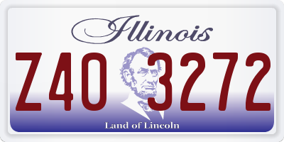 IL license plate Z403272