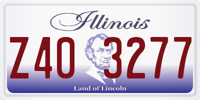 IL license plate Z403277