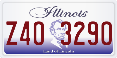IL license plate Z403290