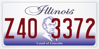 IL license plate Z403372