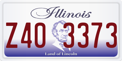 IL license plate Z403373