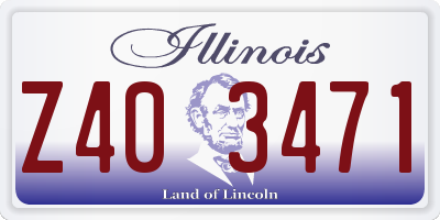 IL license plate Z403471
