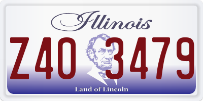 IL license plate Z403479