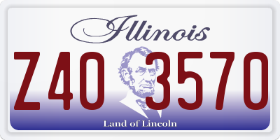 IL license plate Z403570