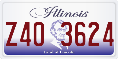 IL license plate Z403624