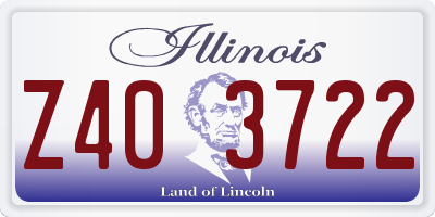 IL license plate Z403722