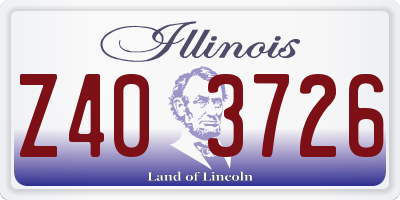 IL license plate Z403726