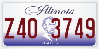 IL license plate Z403749