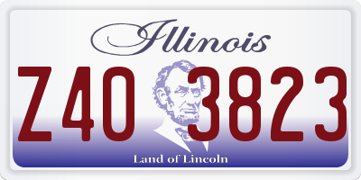 IL license plate Z403823