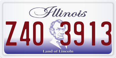 IL license plate Z403913