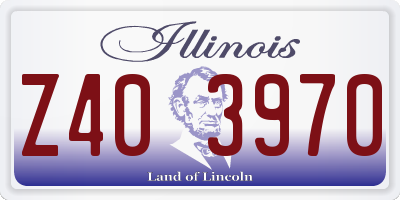 IL license plate Z403970